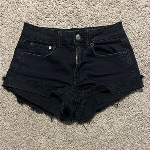 American Eagle Outfitters Black Jean Shorts